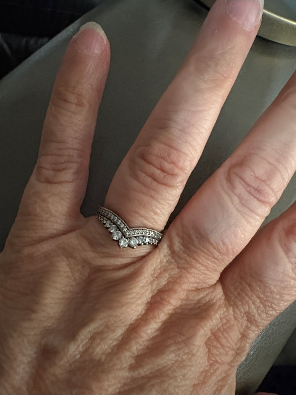 PANDORA Sparkly Princess Sterling Silver 7 (revised)
